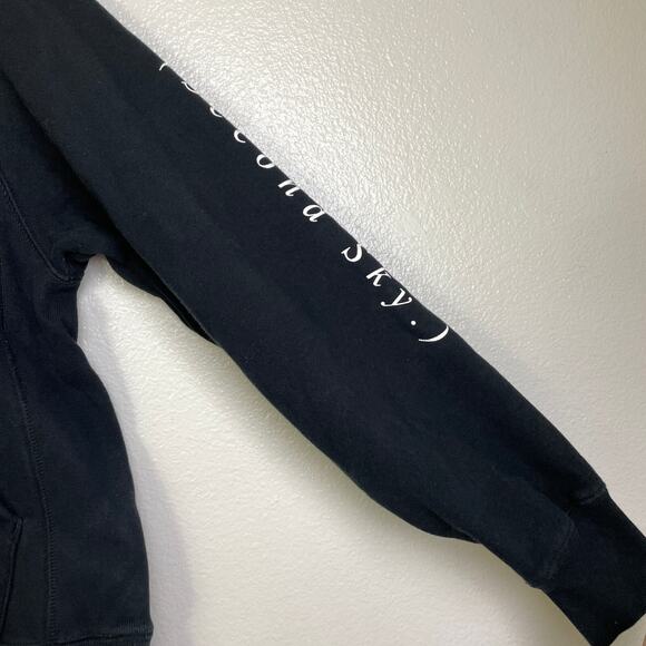 Porter Robinson Second Sky Hoodie Sweatshirt Black Pullover Graphic Spellout - Picture 6 of 9